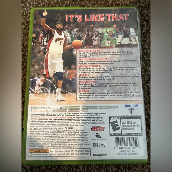 NBA 2K8, XBox 360, Video Game - Picture 2 of 4